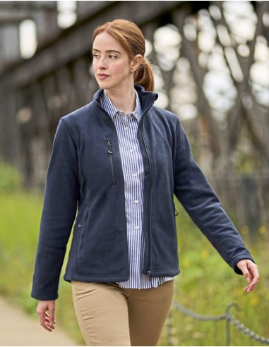 REG-TRF628-Honestly Made Recycled Womens Full Zip Fleece